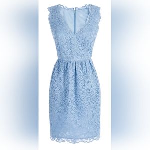 Size 4 Shoshanna periwinkle lace dress
